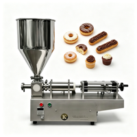 Machine de remplissage semi-automatique pour chocolat, bonbons, barres, beignets et gâteaux - Haute efficacité et certifiée CE
