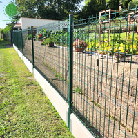 Clôture en treillis métallique galvanisé 3D courbé, soudé, durable, pour la sécurité des villas, utilisation comme treillis, traité thermiquement, 6 pieds, personnalisable