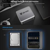 Prix usine BMAX B3 2025 Win11 Mini PC 8GB RAM 256GB ROM Rechargeable Mini ordinateur de bureau Portable