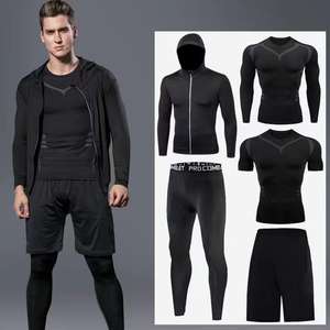 Conjunto Deportivo de Cinco Piezas de Secado Rápido para Hombre, para Baloncesto, Running y Entrenamiento, Talla XXL con Logotipo en la Cintura - Product Image 1