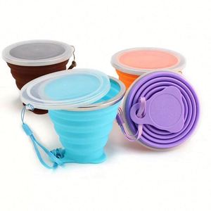 Gobelet pliable en silicone personnalisé avec logo, pour crème glacée, sport, dessert, collation, voyage, extérieur, en plastique - Product Image 1
