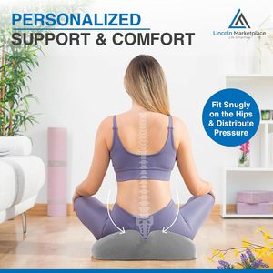 Coussin de siège de voiture confortable en mousse à mémoire de forme Sinowarm, directement de l'usine, pour soulager les douleurs du coccyx et de la sciatique, soutien dorsal, amovible et lavable - Product Image 4