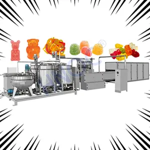 New Design Gummy Large Jelly Sweet Manufacture Soft Candy Apple Make Chocolate Depositor Maker Machine For Price
