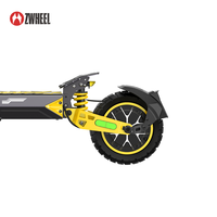 Trottinette électrique puissante 48V pour adultes, batterie au lithium ZSB2 10A, trottinette électrique pliable portable
