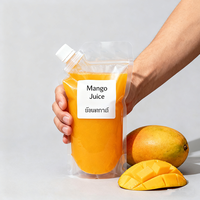 Emballage personnalisé de jus de pomme et de carotte 250ml 500ml 1L 3L 5L pour jus de mangue boisson bec pochette debout sacs souples faciles à verser