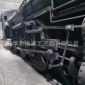 Custom Metal Steam <b>Train</b> Model <b>Outdoor</b> City Park Decoration Landscape Art Sculpture - Product Image 5