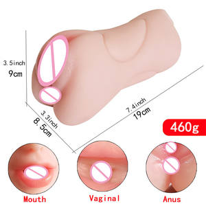 ディープスロート口人工猫膣ポケット3 in 1男性オナニーカップ男性用セックスおもちゃ - Product Image 5