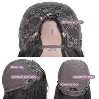 Perruques brésiliennes U-Part en cheveux humains vierges Remy, Lace Body Wave pour femmes noires, sans colle, sans couture, couleur naturelle, pour débutantes
