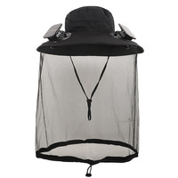 Chapeau anti-moustiques et anti-insectes solaire à double ventilateur, haute qualité, best-seller, nouveau modèle d'été, unisexe