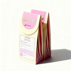 Hot Sale Customized Eco-Friendly Food Grade Cake Bread Pizza Sushi Package <b>Paper</b> Bag with Window Flexography Print - Product Image 1