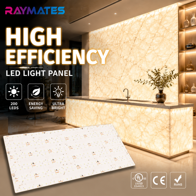 Raymates 140LM/W CCT LED Panel Sheet Light DC24V Dimmable Flex Backlight Under Cabinet Display 5 Year Warranty UL CE RoHS TUV