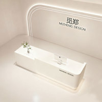 Comptoir de caisse pour magasin de vêtements Salon de beauté et bureau-Panneau de densité au design moderne minimaliste mat Stockage certifié E1