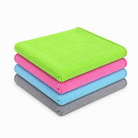 Serviette de nettoyage en microfibre à séchage rapide, sans rayures, pour usage domestique, vente en gros directe usine, OEM ODM