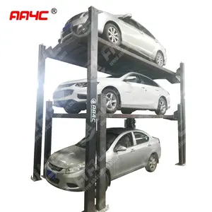 AA4C 4 Post Triple Stacker Parkeerplaats Lift Auto Lift High Rise 4 Post Parking Lift AA-PEP54/3500