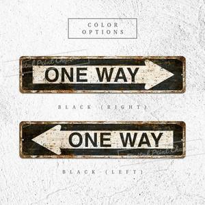 Customized Street Signage with Aluminum <b>Directional</b> Signs <b>One</b>-Piece Custom UIONEN Craft DIY 0331 - Product Image 2