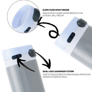 <span class=keywords><strong>Bouteille</strong></span> de sport isotherme en acier inoxydable personnalisée de 16 oz, anti-fuite, pour la salle de sport, <span class=keywords><strong>avec</strong></span> message de motivation - Product Image 6