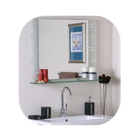 Espejo de Pared Rectangular Plateado sin Marco con Borde Biselado, Espejo Templado Grande sin Marco, Moderno, Personalizado de Fábrica