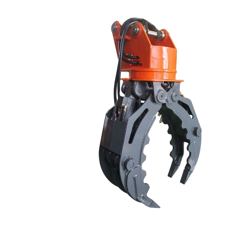 เครื่องขุดแบบหมุน360ใช้,อุปกรณ์ขุดหินไฮดรอลิก Grapple Forest Grapple Log สำหรับคว้าอ้อยในงานไม้หิน