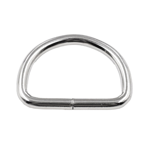 38 mm boucle en métal en forme de D anneaux en D boutons demi-cercle pour sacs alpinisme sac à dos accessoires cuir Rivets perles ceinture - Product Image 1