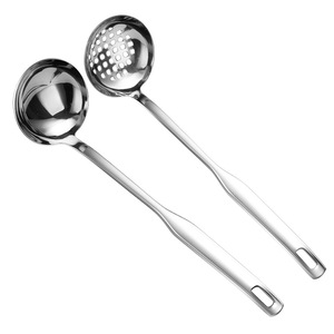 304 Stainless Steel Ladle Set Strainer Soup Spoon Large Capacity Kitchen Serving Tool Durable - Product Image 5