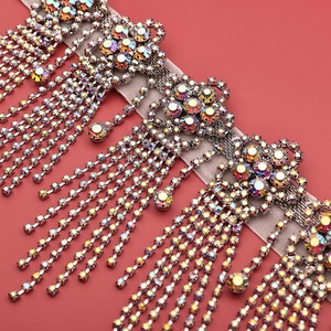 ELLE DANSES Oriental Danse Du Ventre Accessoires Argent AB Strass Fleur De Prunier Taille Chaîne Ceinture Frange pour Adultes Danseurs Du Ventre - Product Image 4