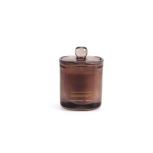 Vela de soja con tarro de vidrio marrón con tapa-Aroma de cigarro cubano rico, fragancia de lujo para el hogar, pedido a granel - Product Image 3