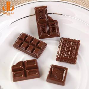 Nouvelle étiquette personnalisée Imitation café chocolat résine accessoires crème Gel étui de téléphone portable matériel - Product Image 1