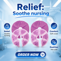 Coussinets de thérapie mammaire pour mamans, coussinets de gel froid pour l'allaitement/récupération post-partum, soulagement de la douleur, coussinets mammaires réutilisables et confortables