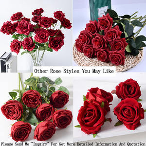 Faux Pétales de Rose Artificiels Multicolores Rouge Bleu Violet Argent Jaune Marron Orange Vert <span class=keywords><strong>Noir</strong></span> Or Soie Unique Fleur - Product Image 6