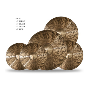 5-mảnh B20 Bronze Cymbal thiết lập cho trống Kit 14 "Hi-mũ, 16"/<span class=keywords><strong>18</strong></span> "tai nạn, 20" đi Xe Chuyên Nghiệp trống phụ kiện - Product Image 1