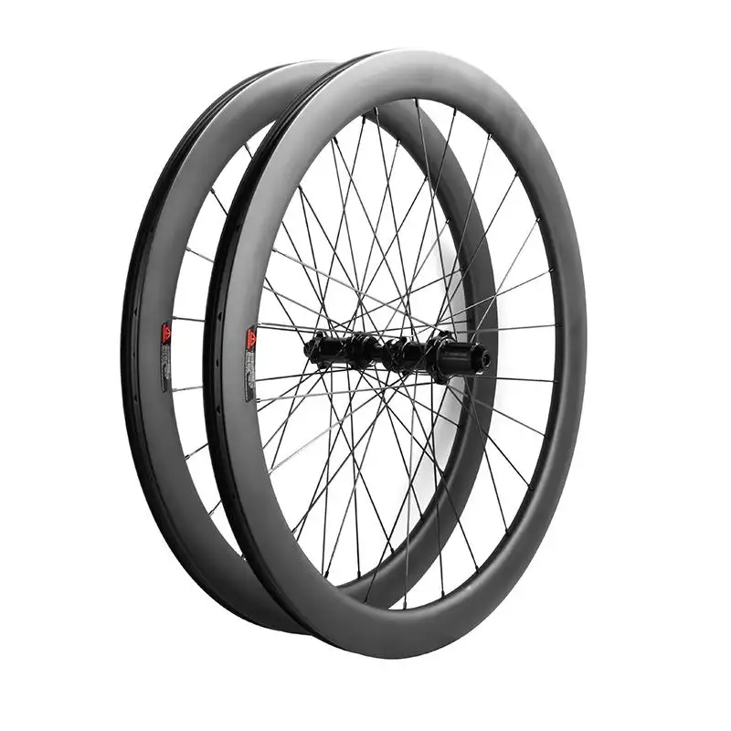 Carbon Wheels Road Bike Wheelset Disc 45mm Clincher Bicycle Wheels 25mm Width Carbon 700c Wheelset