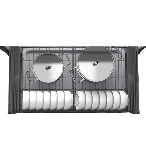 ตะกร้าลิ้นชักครัวแบบดึงออกได้ Unihopper ชั้นวางจานสแตนเลส อุปกรณ์จัดระเบียบตู้เก็บของ รูปทรงสี่เหลี่ยมผืนผ้า สำหรับจัดเก็บอเนกประสงค์ - Product Image 3