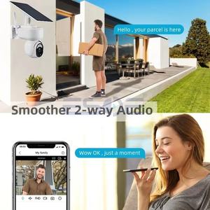 กล้องวงจรปิดอัจฉริยะ HD สำหรับภายนอกอาคาร ระบบ AI ไร้สาย WIFI 4G พลังงานแสงอาทิตย์ ใช้พลังงานต่ำ ตรวจจับความเคลื่อนไหว แบตเตอรี่ รองรับการ์ดหน่วยความจำ - Product Image 2