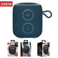 Mini haut-parleur Bluetooth portable bleu 6W, étanche IPX7, stéréo TWS HiFi Bass, 1200mAh, rechargeable par USB, 10H, haut-parleur de voyage en plein air
