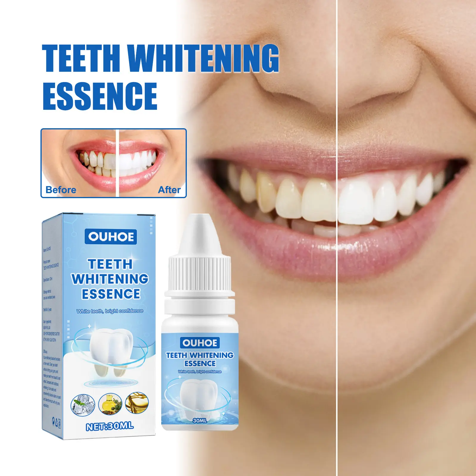 Oral hijyen temizleme serumu plak lekeleri diş ağartma Ponce toz diş beyazlatma kaldırır