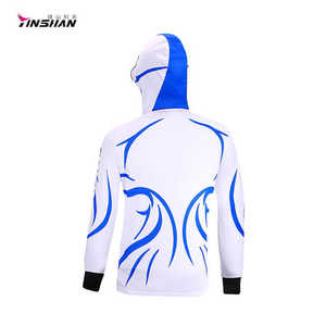 Veste de protection solaire en soie glacée personnalisable avec logo pour compétition d'équipe, respirante, UPF 50, maillot de pêche - Product Image 3