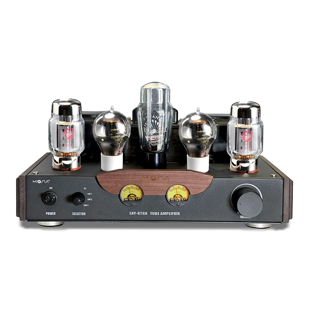 Audio bifásico KT88 Amplificador de tubo de un solo extremo Amplificador estéreo Cine en casa
