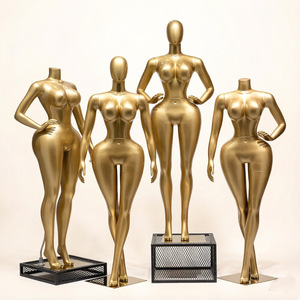 Nueva Figura de Exhibición de Cuerpo Completo de FRP para Mujer, Talla Extra Grande, con Cintura Delgada, Pecho Grande y Glúteos Grandes, en Pose de Pie con Cabeza, para Escaparate - Product Image 2