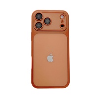 Coque iPhone en TPU mat avec électroplaqué, design transparent, protection de l'objectif, compatible avec les modèles 16/17/18 Pro Max, résistante aux chutes, conforme aux normes européennes
