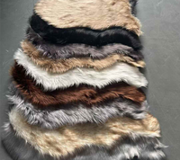 Tapis rose personnalisé de haute qualité, tapis shaggy moelleux antidérapant, tapis en fourrure artificielle, tapis shag blanc moderne pour salon