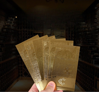 Boîtes à bijoux en plastique noir pour cartes de dollars américains, avec impression couleur recto-verso, pour pièces de monnaie commémoratives en feuille d'or 100, de fabrication industrielle