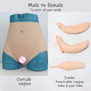 Prótesis de Senos de Silicona y Pantalones con Vagina Artificial para Crossdressing Masculino a Femenino, Cosplay Transgénero, Juego de Roles de Mujer a Hombre - Product Image 4