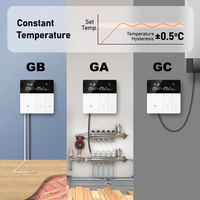 Kit de Automatización del Hogar Inteligente con Pantalla Táctil Más Vendido, Controlador de Temperatura Ambiente, Dispositivo de Termostato WIFI Inteligente