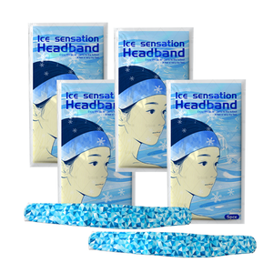 تبريد هيدروجيل فيزيائي فعال لجميع الأعمار ، تخفيف الحمى والصداع سريع المفعول ، ربطة رأس تبريد بالحمى - Product Image 5