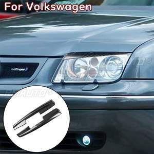 1 par de cubiertas decorativas para faros delanteros de coche, protectores de cejas para luces de coche, para Volkswagen Jetta Bora 4 MK4 1999-2004 - Product Image 1