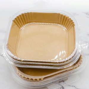 Giấy Hình Vuông Thực Phẩm Chống Nước Trực Tiếp Từ Nhà Máy Giấy Lót Nồi Chiên Không Dầu Bằng Silicon Bán Chạy <span class=keywords><strong>Dropshipping</strong></span> - Product Image 4