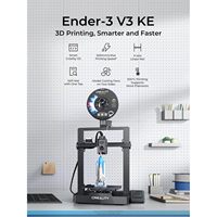 Impresora 3D Ender-3 V3 KE, Impresión de Alta Velocidad de 500 mm, Nivelación Automática, Plataforma Caliente de Vidrio Templado, Enchufe Europeo, Extrusor Directo, Filamento PLA 300