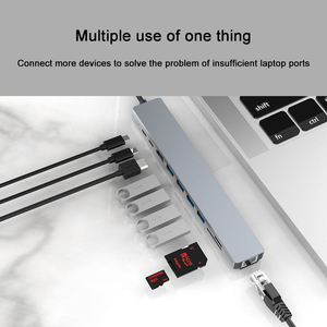 Base de Conexión para Laptop SYONG para 4 Monitores, Base de Conexión 9 en 1 con Monitor Dual para Dell <span class=keywords><strong>HP</strong></span>, Sistema Win10 32/64, MAC OS10.9 o Superior - Product Image 3