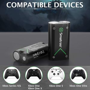 Paquete de baterías recargables Smatree para controladores inalámbricos, 2 pilas AA, cargador dual para controles Xbox Series X, S, One y Elite - Product Image 3