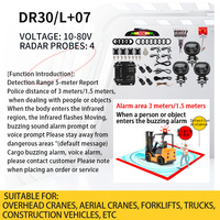 Universelles 10-80V Gabelstapler-Alarmsystem mit LED-Sicherheits bereich und Rückfahrradar-Anti-Jamming-Auto alarmen zur Kollision prävention